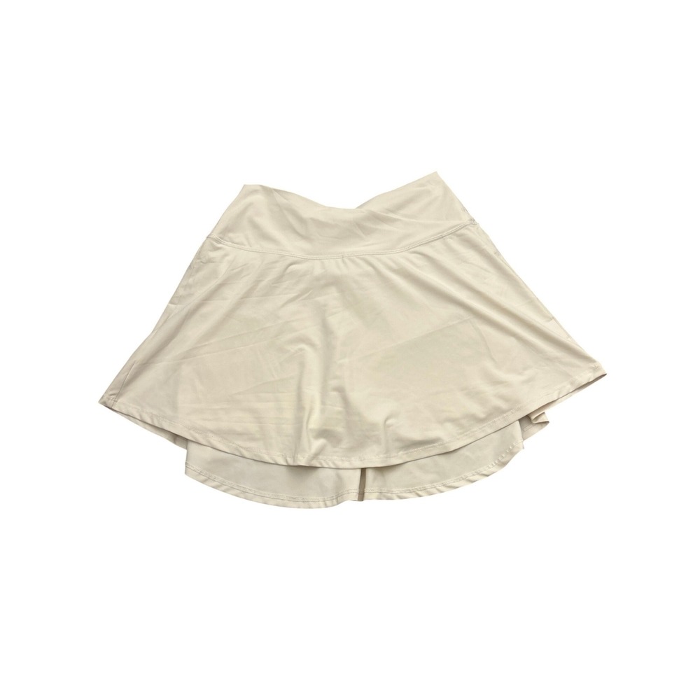 ED3SIZE Athletic Skort Womens Small Cream Excellent Layered Tennis Golf Skirt